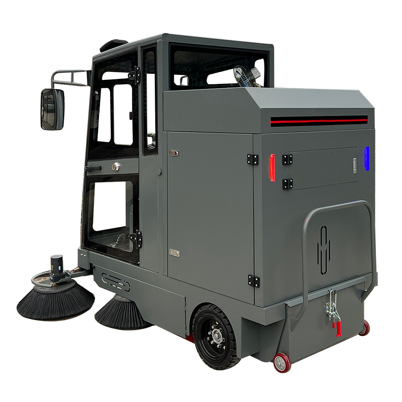 S20 Plastik Semprot Perumahan Pengisi Daya Cerdas Portabel Pembersih Industri Ride-on Sweeper